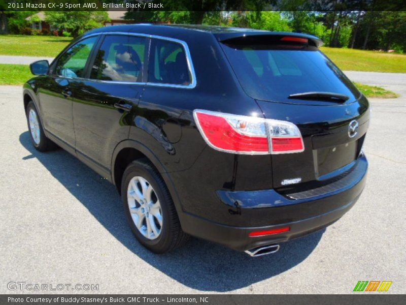 Brilliant Black / Black 2011 Mazda CX-9 Sport AWD