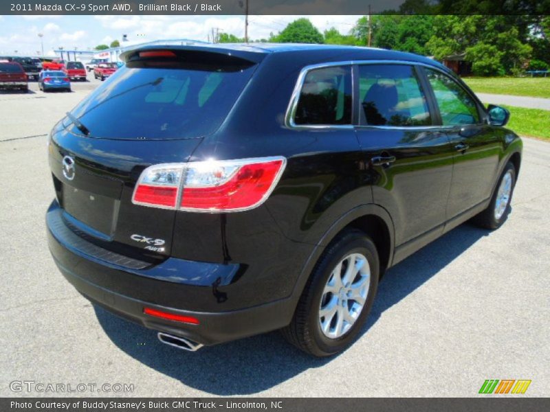 Brilliant Black / Black 2011 Mazda CX-9 Sport AWD