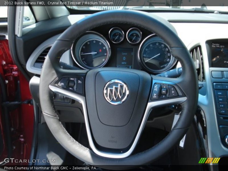 Crystal Red Tintcoat / Medium Titanium 2012 Buick Verano FWD