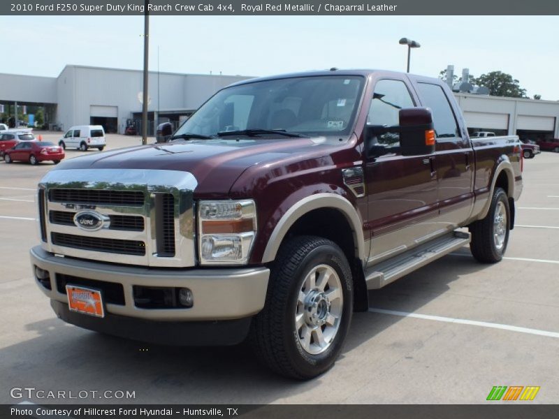 Royal Red Metallic / Chaparral Leather 2010 Ford F250 Super Duty King Ranch Crew Cab 4x4