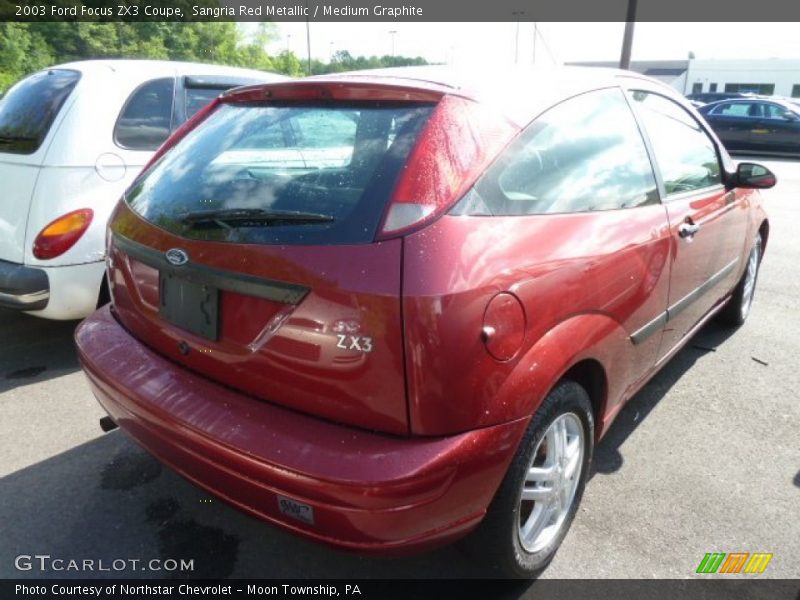 Sangria Red Metallic / Medium Graphite 2003 Ford Focus ZX3 Coupe