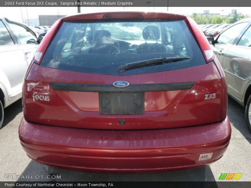 Sangria Red Metallic / Medium Graphite 2003 Ford Focus ZX3 Coupe