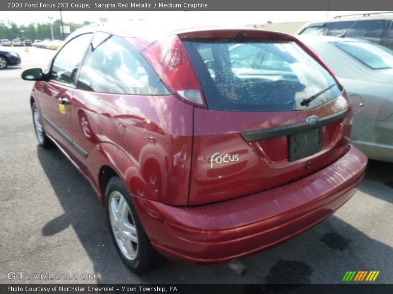 Sangria Red Metallic / Medium Graphite 2003 Ford Focus ZX3 Coupe