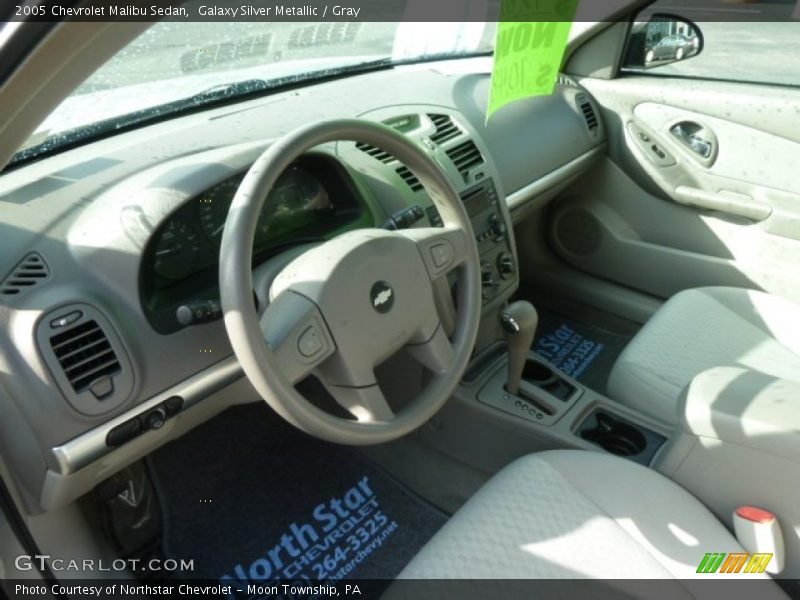 Galaxy Silver Metallic / Gray 2005 Chevrolet Malibu Sedan