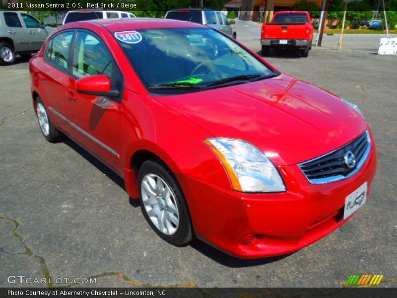 Red Brick / Beige 2011 Nissan Sentra 2.0 S