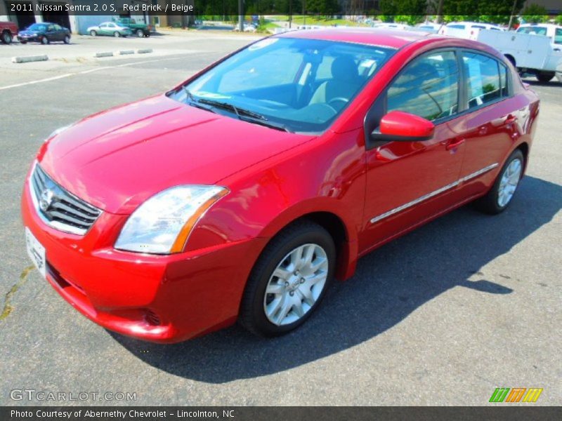 Red Brick / Beige 2011 Nissan Sentra 2.0 S