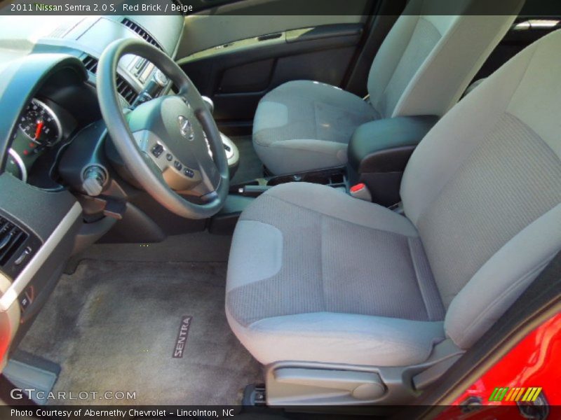 Red Brick / Beige 2011 Nissan Sentra 2.0 S