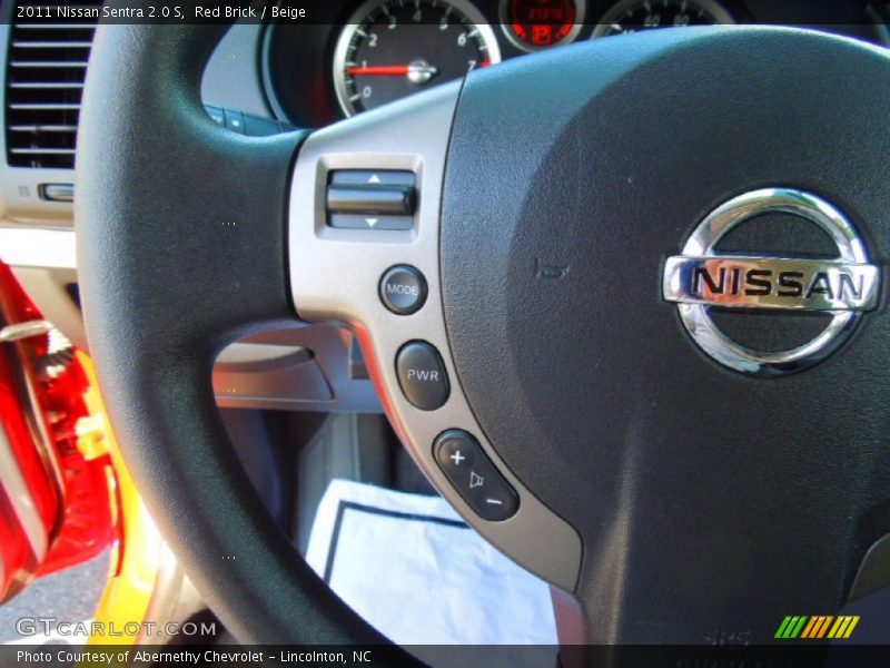 Red Brick / Beige 2011 Nissan Sentra 2.0 S