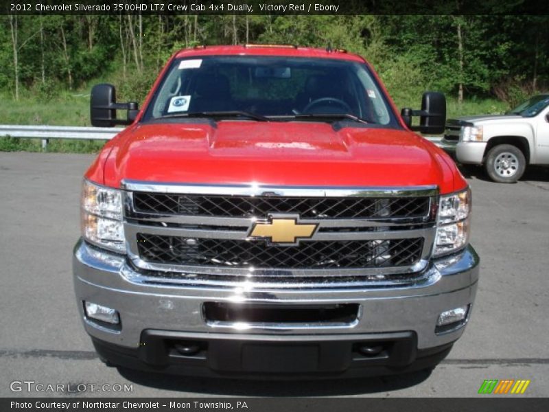 Victory Red / Ebony 2012 Chevrolet Silverado 3500HD LTZ Crew Cab 4x4 Dually