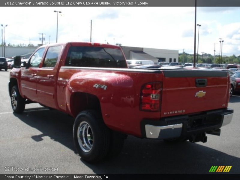 Victory Red / Ebony 2012 Chevrolet Silverado 3500HD LTZ Crew Cab 4x4 Dually