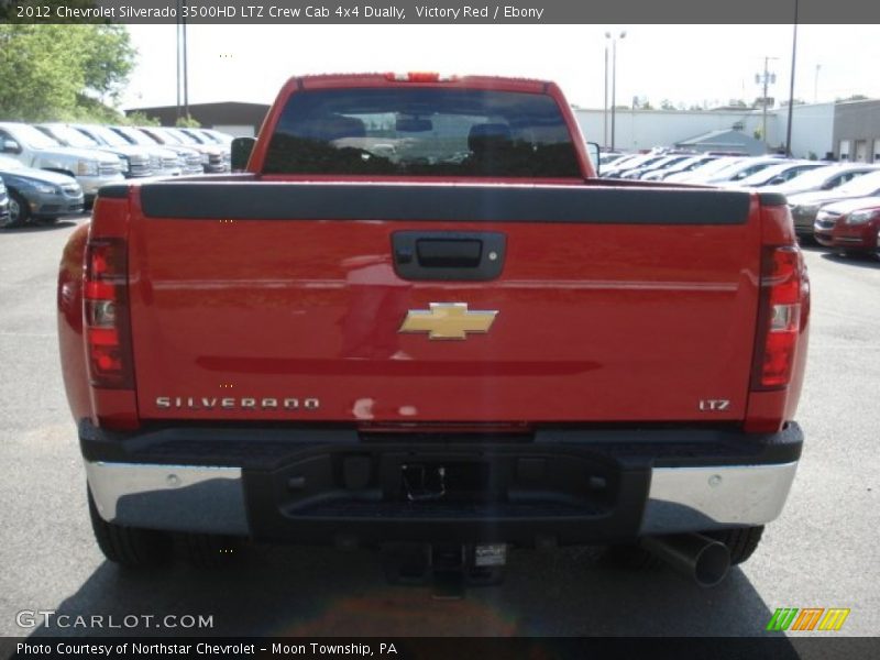 Victory Red / Ebony 2012 Chevrolet Silverado 3500HD LTZ Crew Cab 4x4 Dually