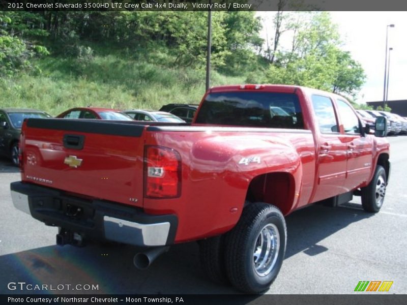 Victory Red / Ebony 2012 Chevrolet Silverado 3500HD LTZ Crew Cab 4x4 Dually