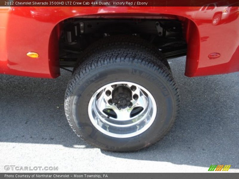 Victory Red / Ebony 2012 Chevrolet Silverado 3500HD LTZ Crew Cab 4x4 Dually