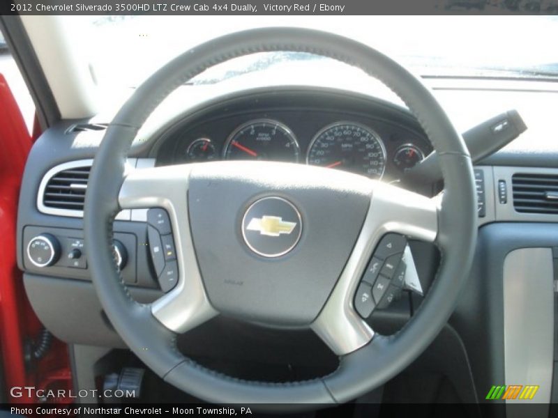 Victory Red / Ebony 2012 Chevrolet Silverado 3500HD LTZ Crew Cab 4x4 Dually