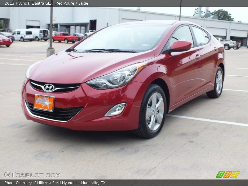 Red Allure / Beige 2013 Hyundai Elantra GLS
