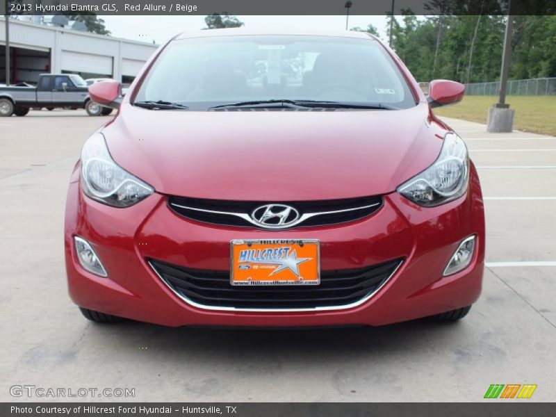 Red Allure / Beige 2013 Hyundai Elantra GLS