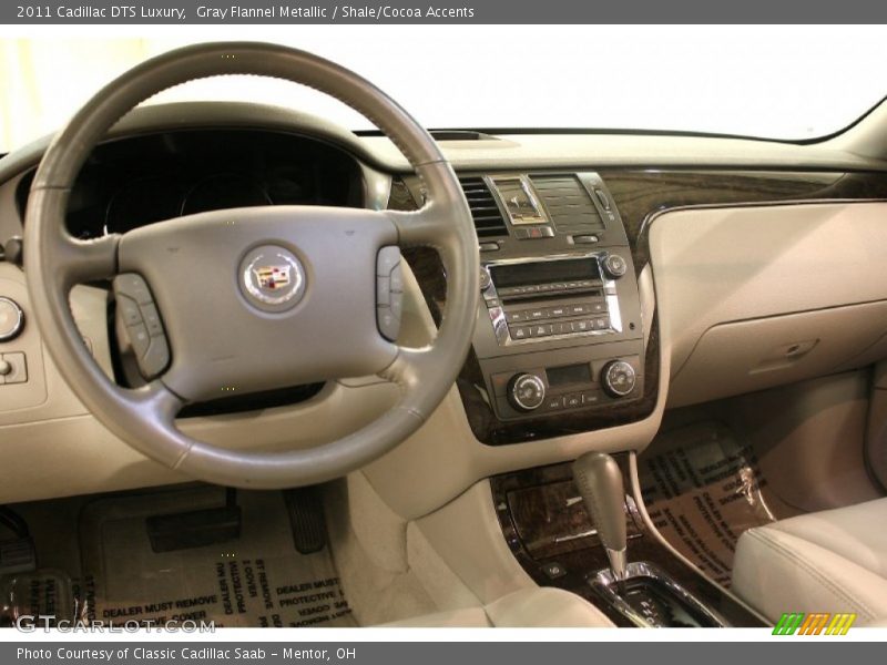 Gray Flannel Metallic / Shale/Cocoa Accents 2011 Cadillac DTS Luxury