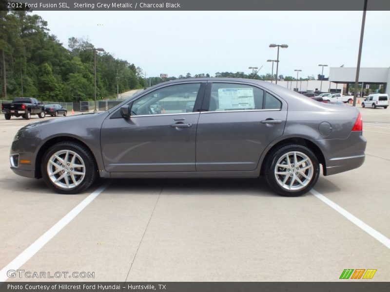 Sterling Grey Metallic / Charcoal Black 2012 Ford Fusion SEL