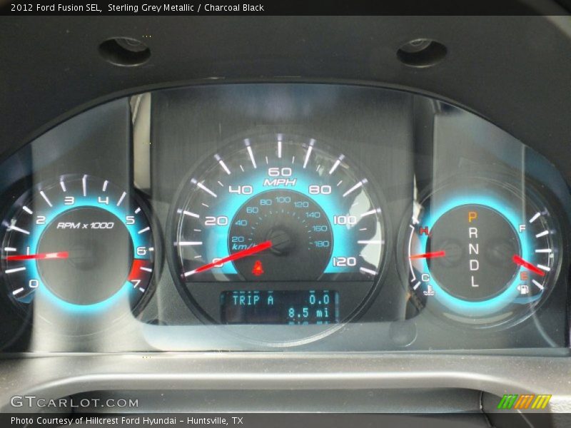 Sterling Grey Metallic / Charcoal Black 2012 Ford Fusion SEL