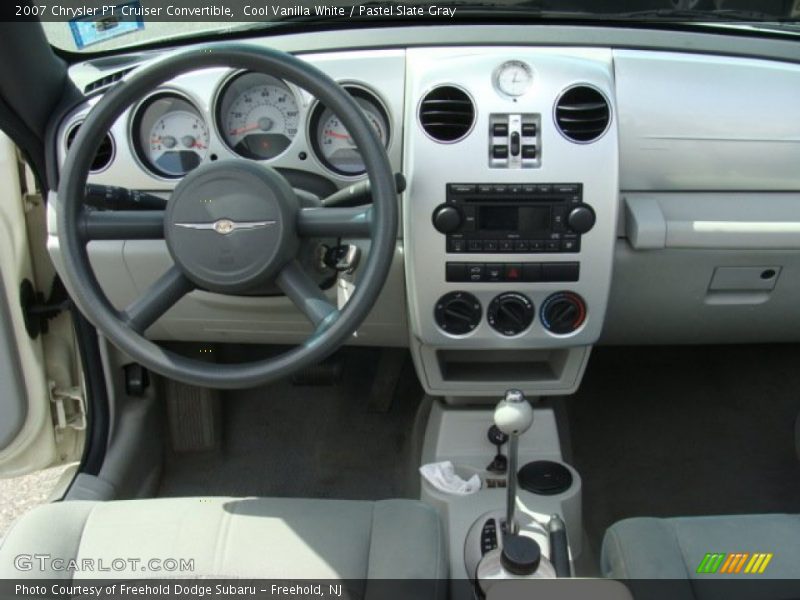 Cool Vanilla White / Pastel Slate Gray 2007 Chrysler PT Cruiser Convertible