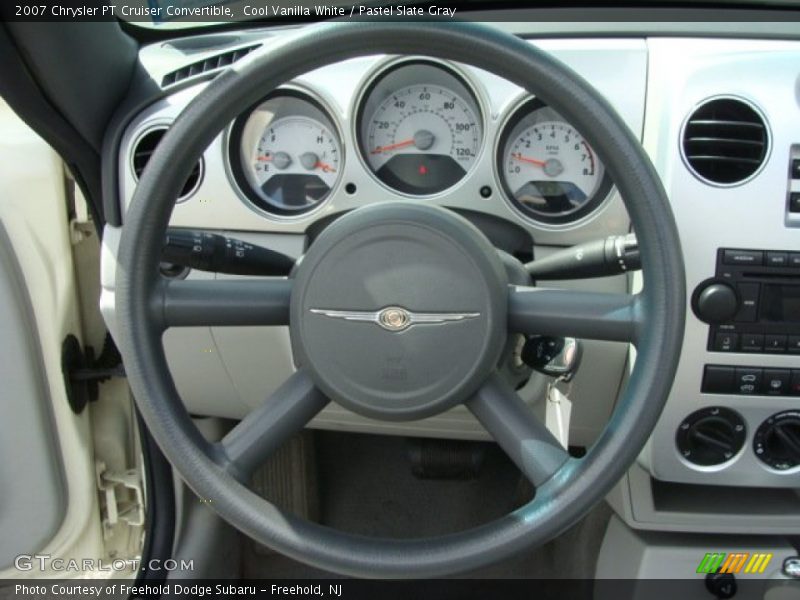 Cool Vanilla White / Pastel Slate Gray 2007 Chrysler PT Cruiser Convertible
