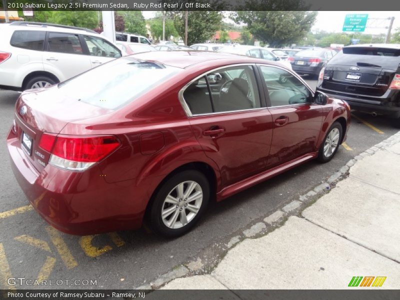 Ruby Red Pearl / Off Black 2010 Subaru Legacy 2.5i Premium Sedan