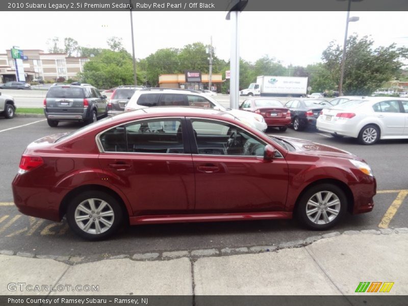 Ruby Red Pearl / Off Black 2010 Subaru Legacy 2.5i Premium Sedan
