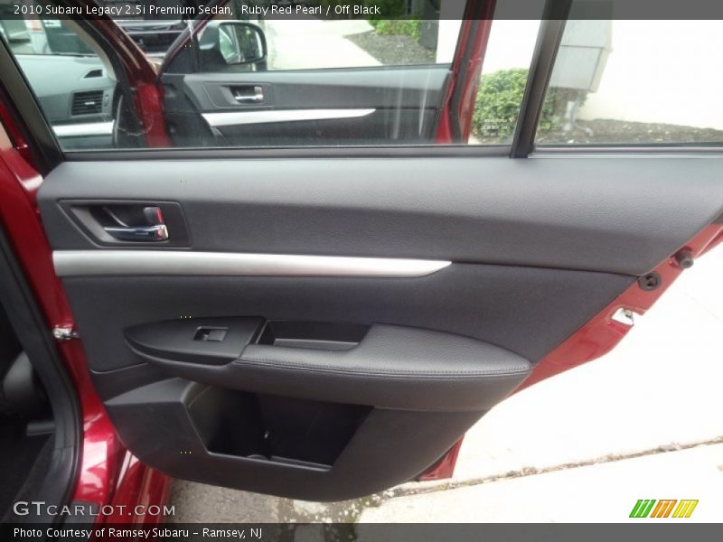 Ruby Red Pearl / Off Black 2010 Subaru Legacy 2.5i Premium Sedan