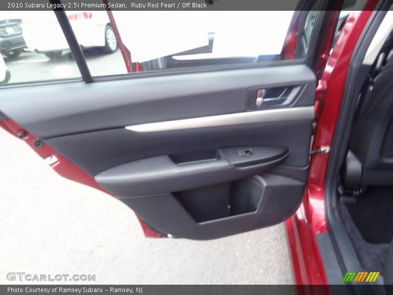 Ruby Red Pearl / Off Black 2010 Subaru Legacy 2.5i Premium Sedan
