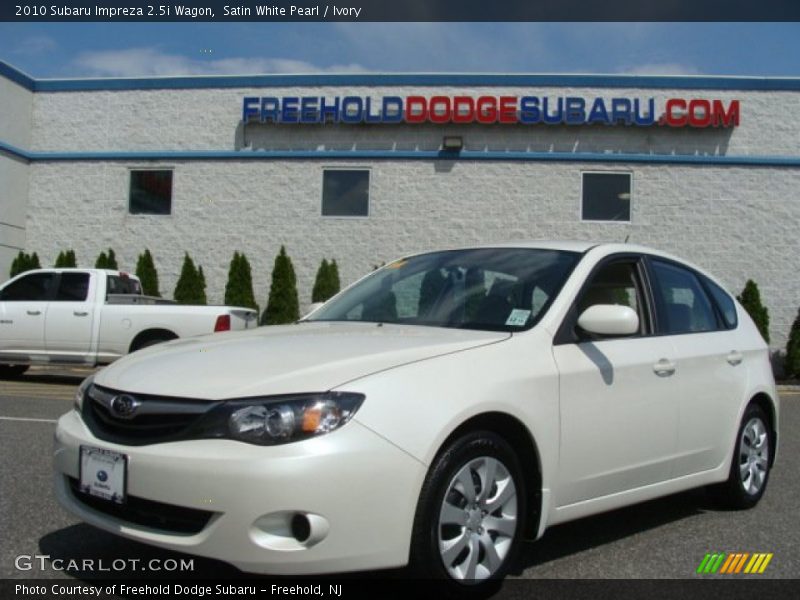 Satin White Pearl / Ivory 2010 Subaru Impreza 2.5i Wagon