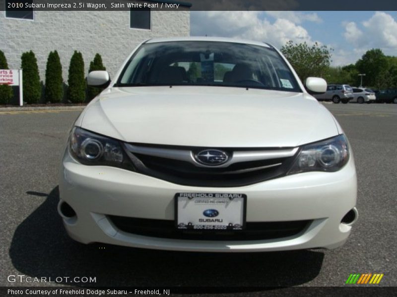 Satin White Pearl / Ivory 2010 Subaru Impreza 2.5i Wagon