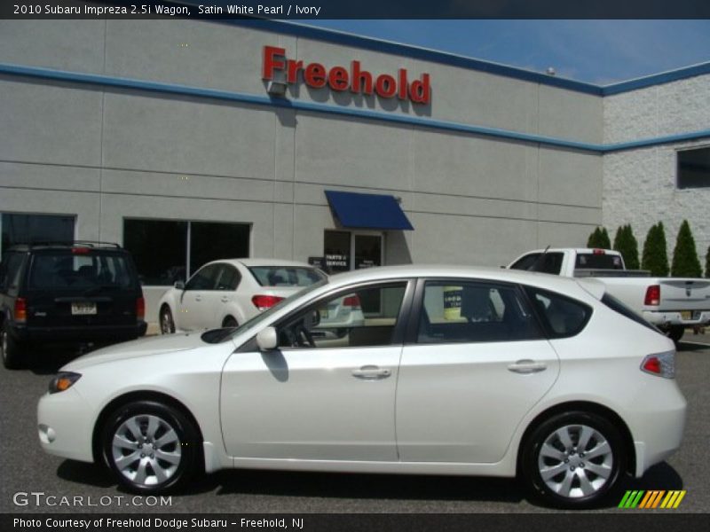 Satin White Pearl / Ivory 2010 Subaru Impreza 2.5i Wagon