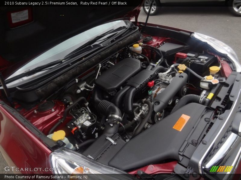 Ruby Red Pearl / Off Black 2010 Subaru Legacy 2.5i Premium Sedan