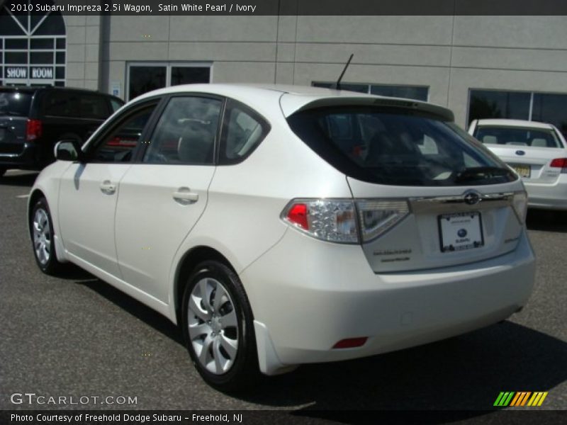 Satin White Pearl / Ivory 2010 Subaru Impreza 2.5i Wagon