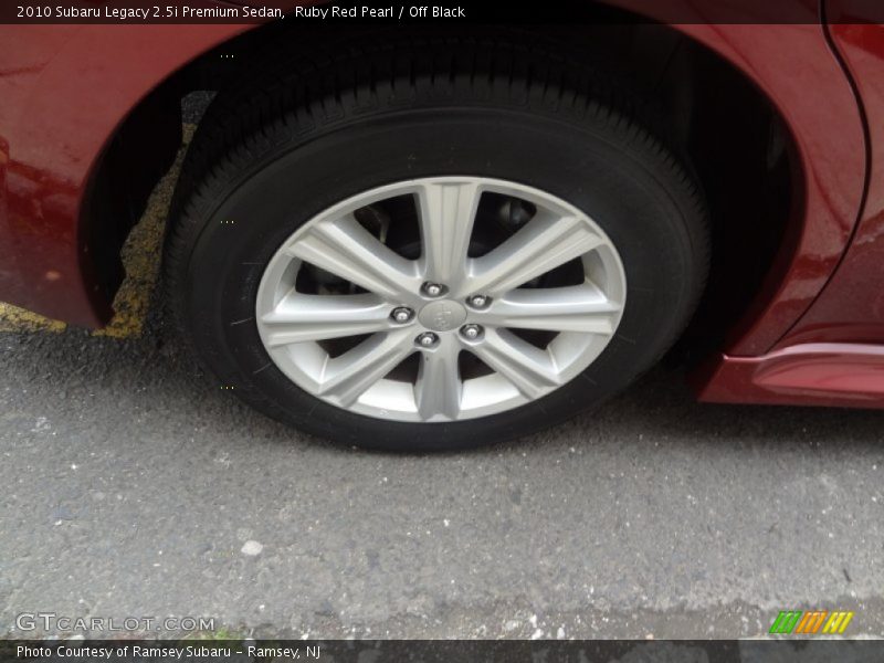 Ruby Red Pearl / Off Black 2010 Subaru Legacy 2.5i Premium Sedan