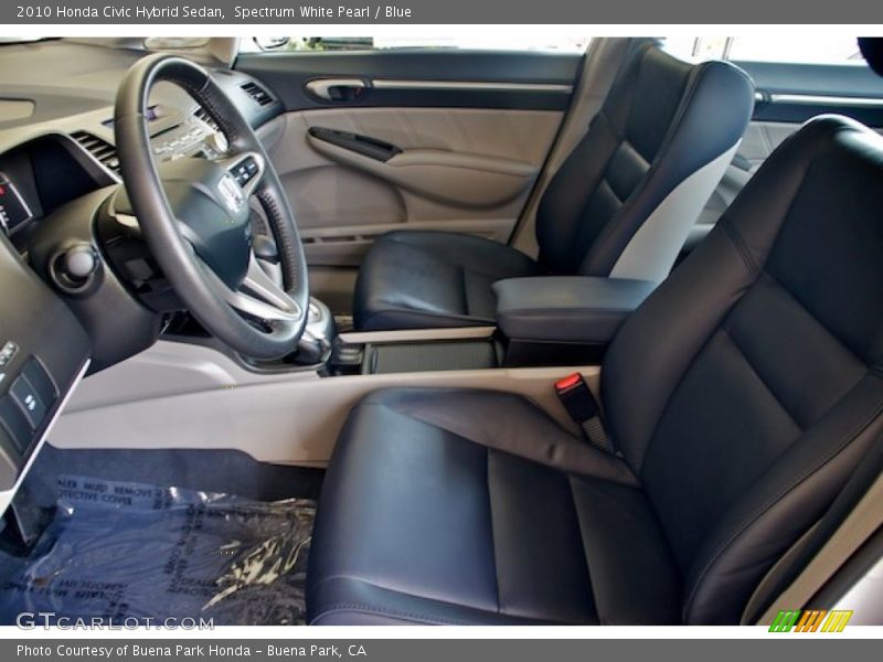  2010 Civic Hybrid Sedan Blue Interior