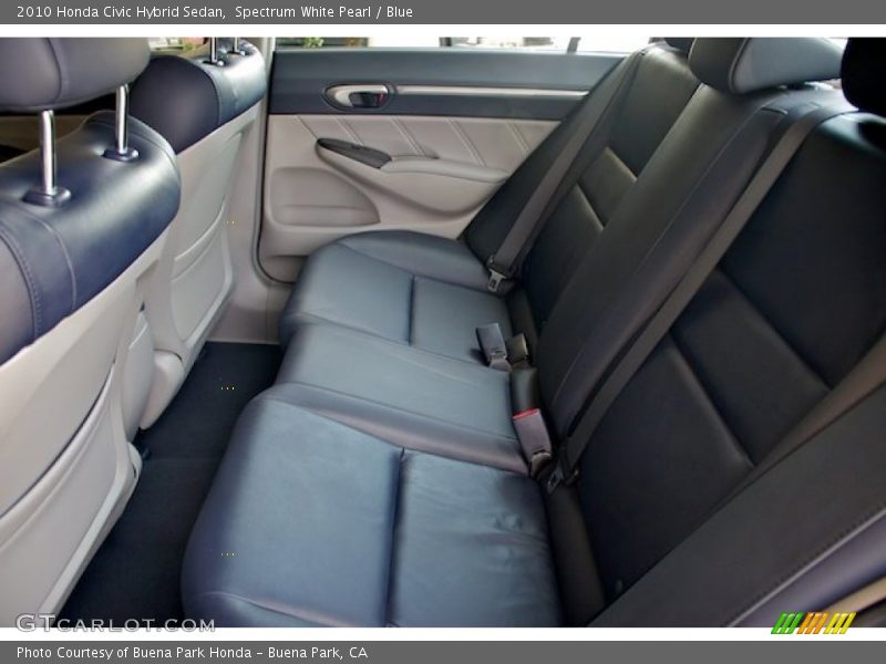  2010 Civic Hybrid Sedan Blue Interior