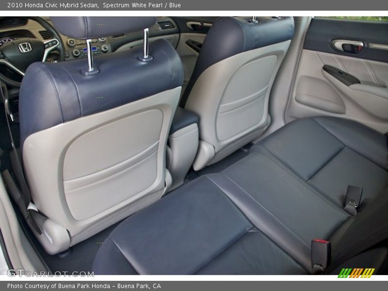  2010 Civic Hybrid Sedan Blue Interior