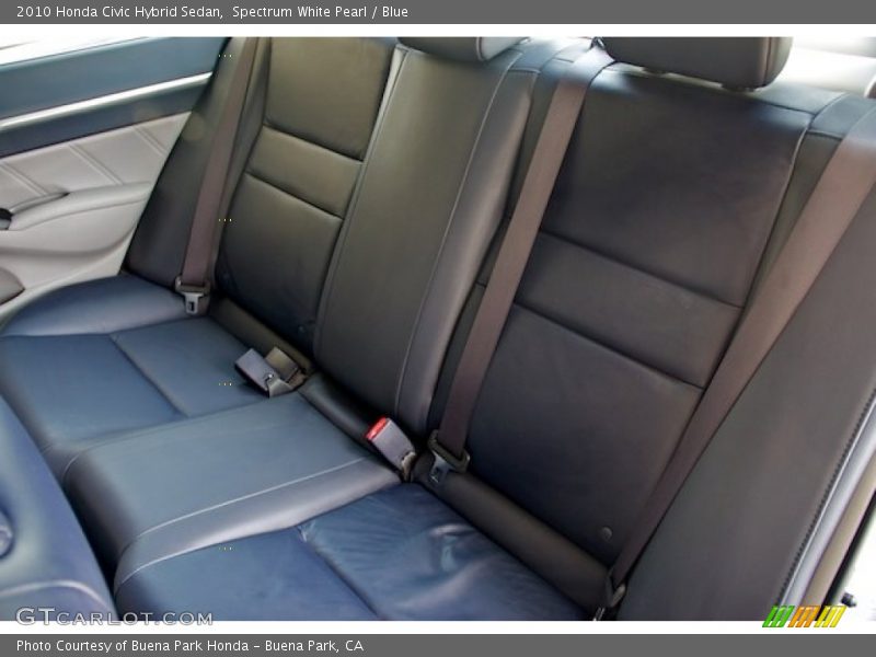  2010 Civic Hybrid Sedan Blue Interior