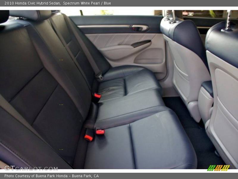  2010 Civic Hybrid Sedan Blue Interior