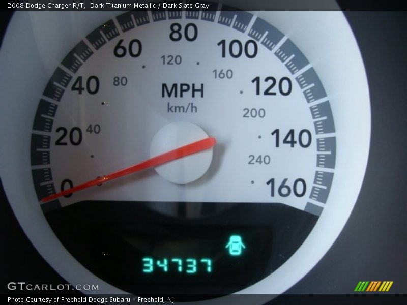 Dark Titanium Metallic / Dark Slate Gray 2008 Dodge Charger R/T