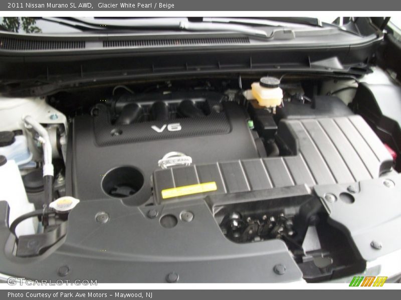 Glacier White Pearl / Beige 2011 Nissan Murano SL AWD