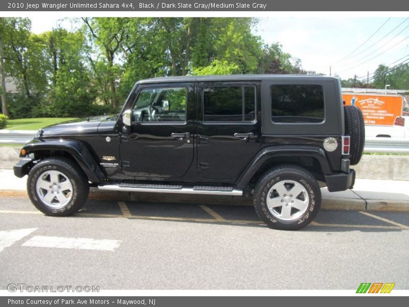 Black / Dark Slate Gray/Medium Slate Gray 2010 Jeep Wrangler Unlimited Sahara 4x4