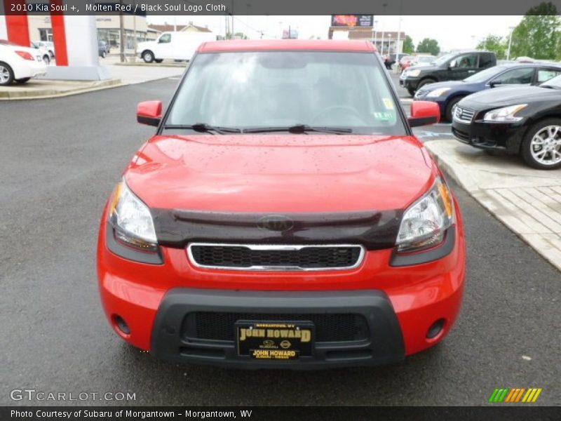 Molten Red / Black Soul Logo Cloth 2010 Kia Soul +