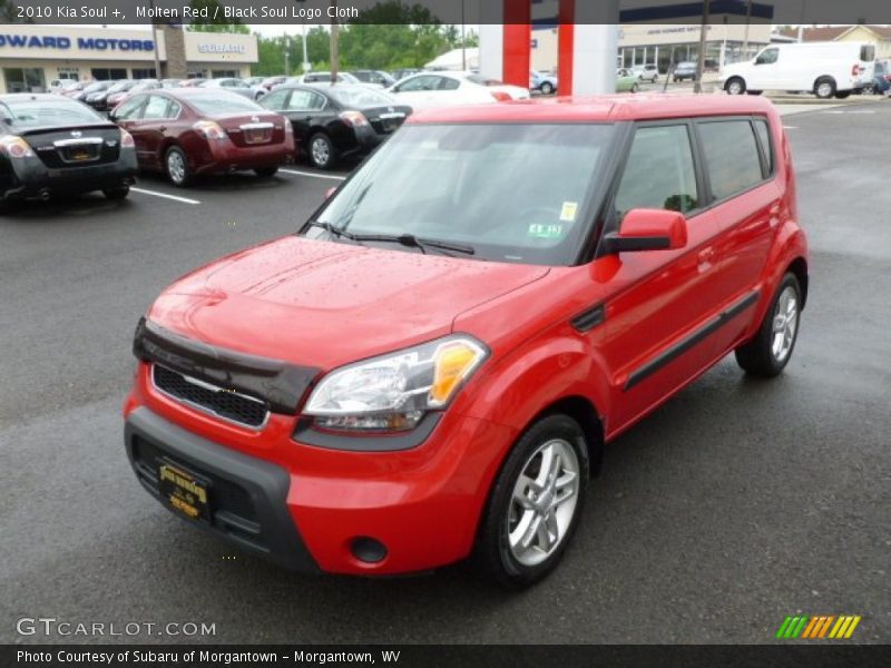 Molten Red / Black Soul Logo Cloth 2010 Kia Soul +