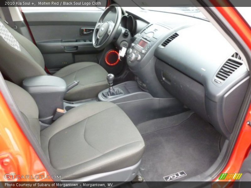 Molten Red / Black Soul Logo Cloth 2010 Kia Soul +