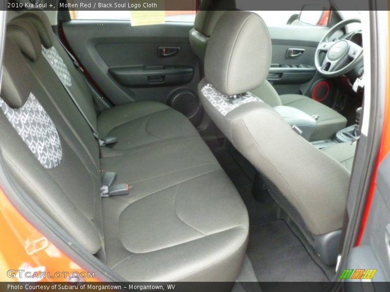 Molten Red / Black Soul Logo Cloth 2010 Kia Soul +