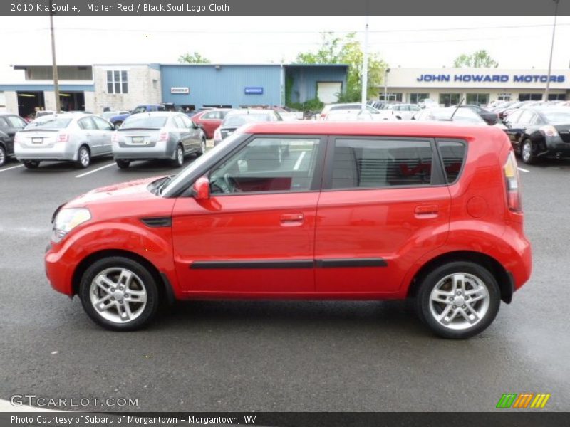 Molten Red / Black Soul Logo Cloth 2010 Kia Soul +