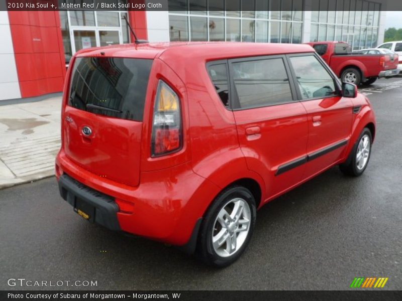 Molten Red / Black Soul Logo Cloth 2010 Kia Soul +