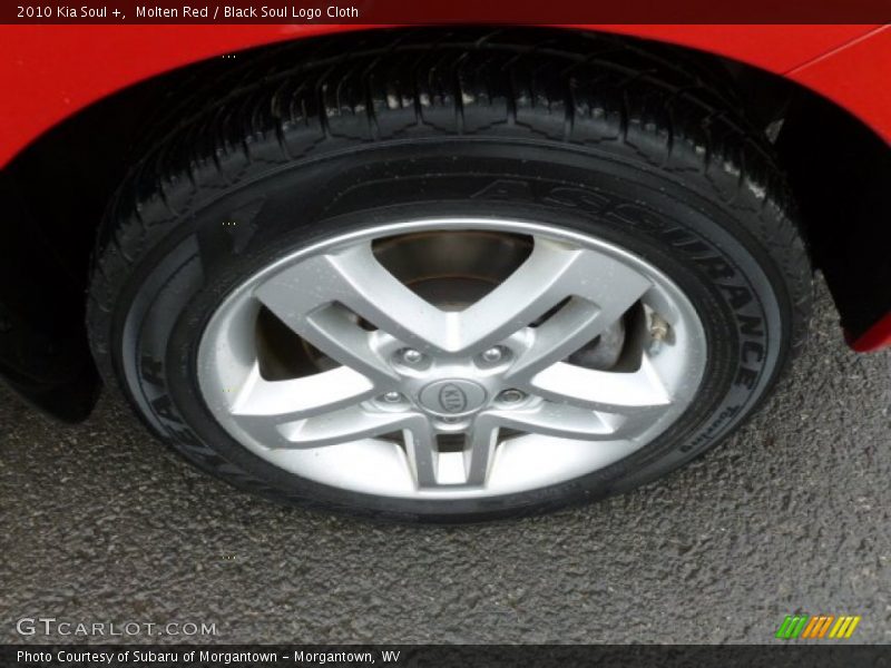 Molten Red / Black Soul Logo Cloth 2010 Kia Soul +